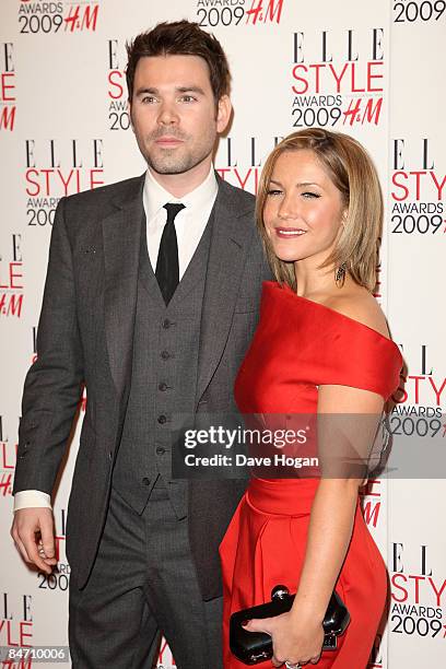 Dave Berry and Heidi Range attend The Elle Style Awards 2009 held at Big Sky Studios, Caledonian Road on February 9, 2009 in London, England.