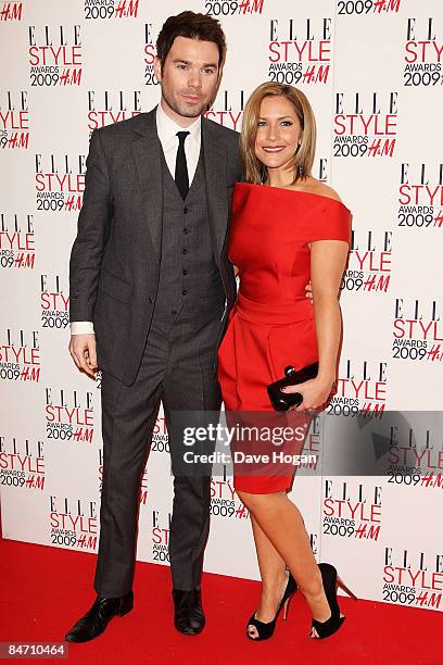 Dave Berry and Heidi Range attend The Elle Style Awards 2009 held at Big Sky Studios, Caledonian Road on February 9, 2009 in London, England.