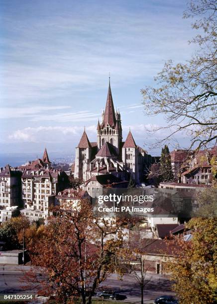 The Cathedral Notre-Dame in Lausanne, Switzerland