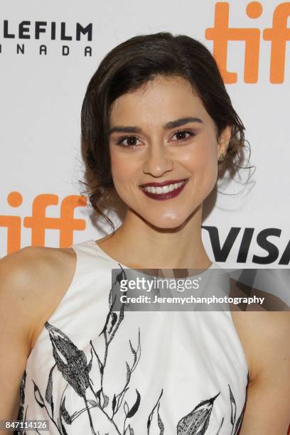 Actor Rebecca Liddiard attends the "Alias Grace" Premiere held at Winter Garden Theatre during the 2017 Toronto International Film Festival on...
