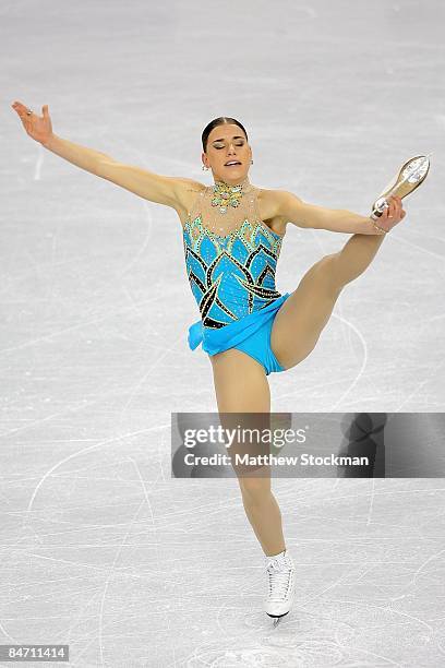 Cynthia Phaneuf skates during the Ladies Free Skate during the ISU Four Continents Figure Skating Championships at Pacific Coliseum February 6, 2009...