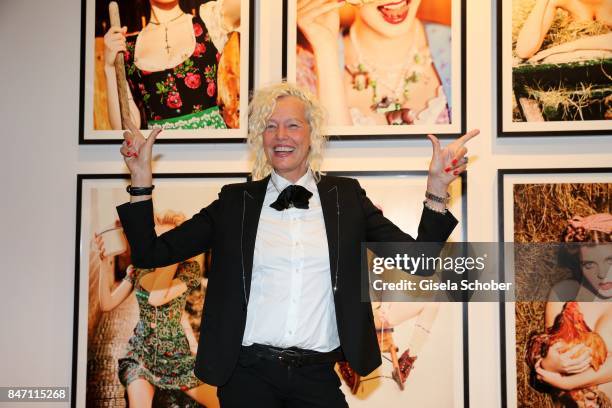 Photographer Ellen von Unwerth during the 'Ellen von Unwerth: HEIMAT' Exhibition Opening at Immagis Fine Art Photography gallery on September 14,...