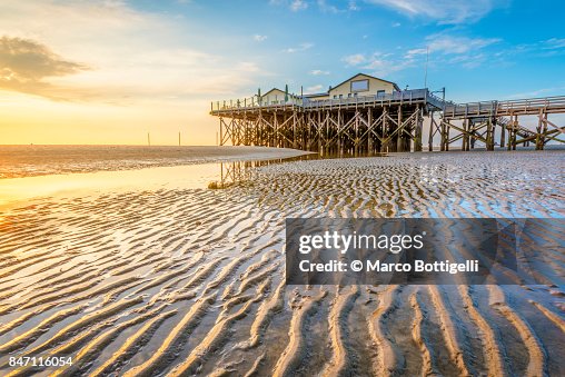 Stilt house at Sankt Peter-Ording. Germany. Stilt house at Sankt Peter-Ording. Germany.