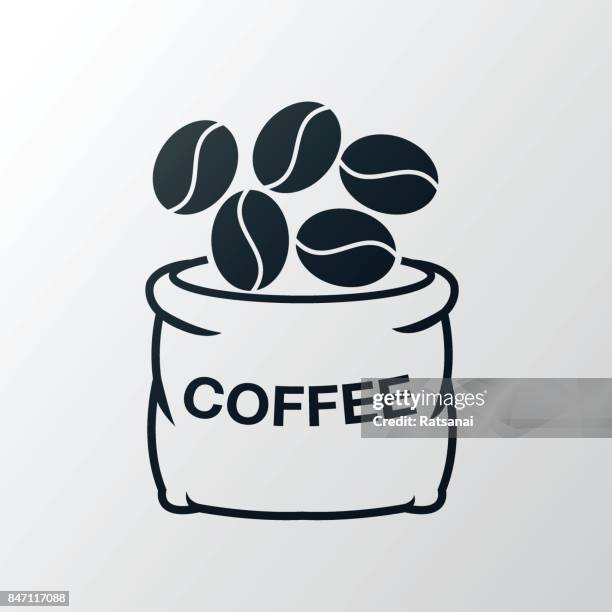 2 9点のコーヒー豆イラスト素材 Getty Images