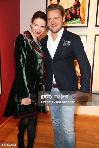 Sophie Meister-Wepper and her husband David Meister during the 'Ellen von Unwerth: HEIMAT' Exhibition Opening at Immagis Fine Art Photography gallery...