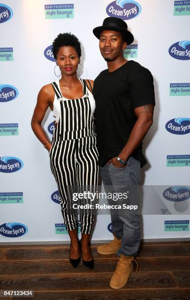 Emayatzy Corineald attends Kari Feinstein's Style Lounge presented by Ocean Spray at the Andaz Hotel on September 14, 2017 in Los Angeles, California.