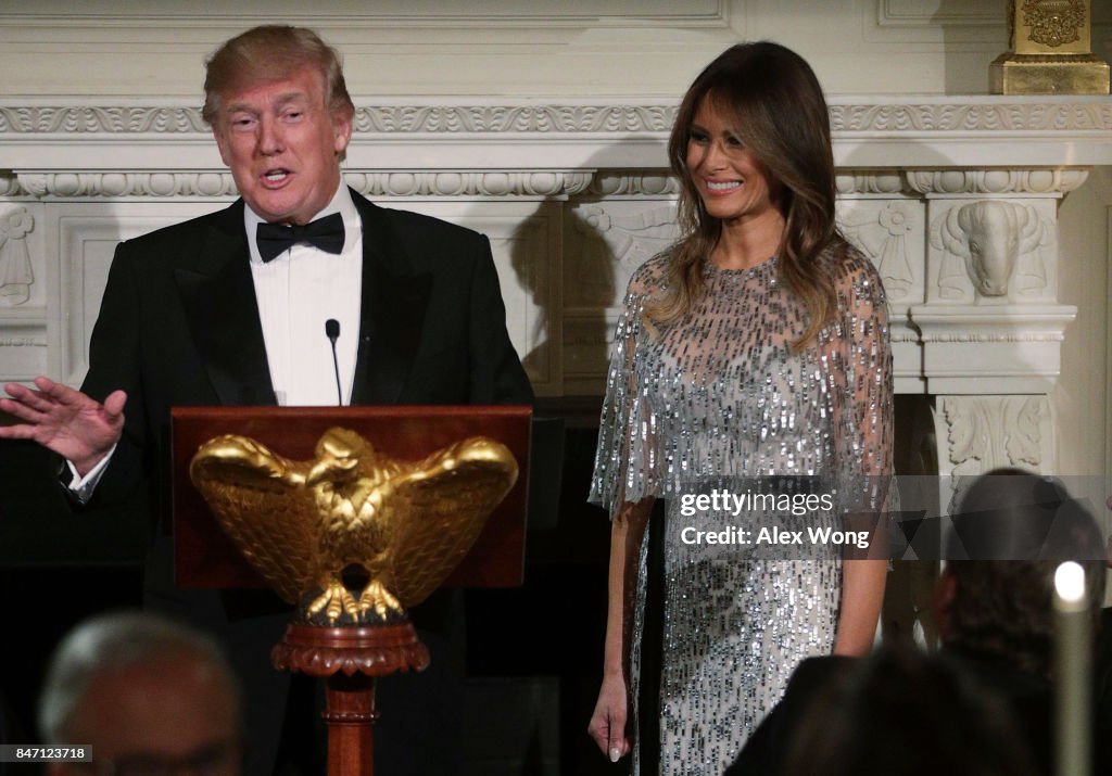 President And Mrs Trump Host White House Historical Association Dinner