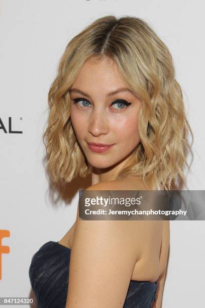 Actor Sarah Gadon attends the "Alias Grace" Premiere held at Winter Garden Theatre during the 2017 Toronto International Film Festival on September...