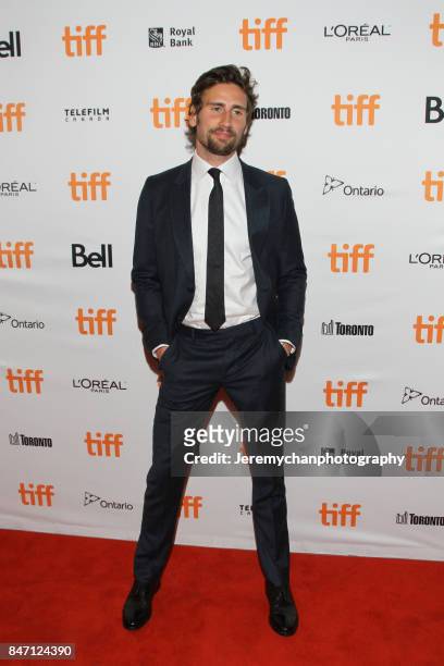 Actor Edward Holcroft attends the "Alias Grace" Premiere held at Winter Garden Theatre during the 2017 Toronto International Film Festival on...