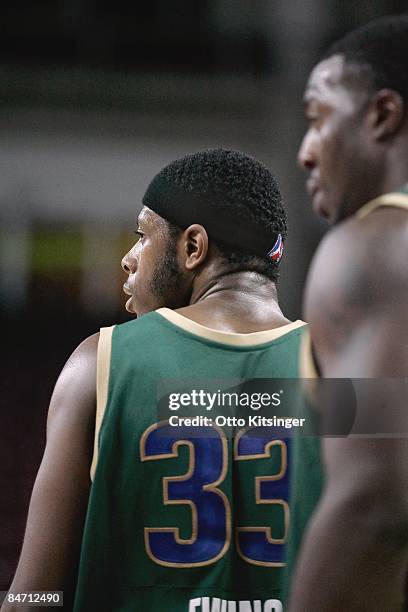 Patrick Ewing of the Reno Bighorns looks on during the D-League game against the Idaho Stampede on January 15, 2009 at Qwest Arena in Boise, Idaho....