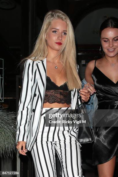 Lottie Moss and Emily Blackwell attend as Wolf & Badger celebrate independent talent during London Fashion Week September 2017 on September 14, 2017...