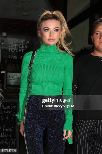 Georgia Toffolo attends as Wolf & Badger celebrate independent talent during London Fashion Week September 2017 on September 14, 2017 in London,...