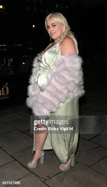 Felicity Hayward attends the exclusive New Look and British Fashion Council party launching London Fashion Week September 2017 at The Store Studios...