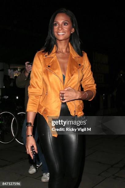 Alesha Dixon the exclusive New Look and British Fashion Council party launching London Fashion Week September 2017 at The Store Studios on September...