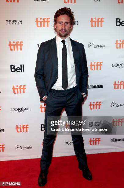 Edward Holcroft attends the 'Alias Grace' premiere during the 2017 Toronto International Film Festival at Winter Garden Theatre on September 14, 2017...