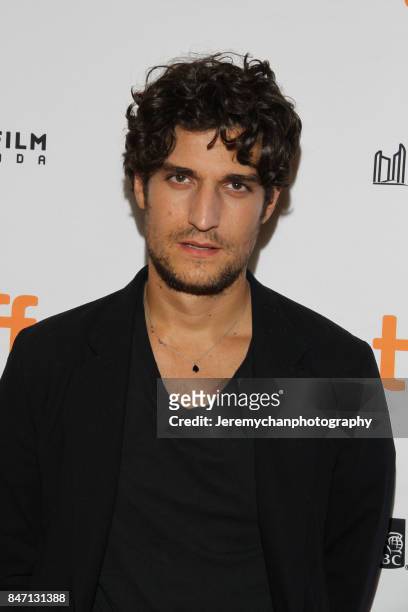 Actor Louis Garrel attends the "Redoubtable" Premiere held at The Elgin during the 2017 Toronto International Film Festival on September 14, 2017 in...