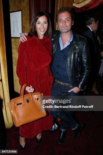 Actress Aure Atika and journalist Augustin Trapenard attend the Reopening of the Barriere Hotel "The Fouquet's", decorated by Jacques Garcia, at...