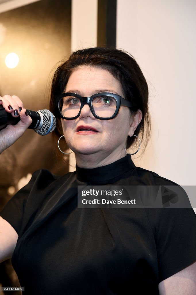 Maeve Doyle speaks at the private view of leading wildlife... News