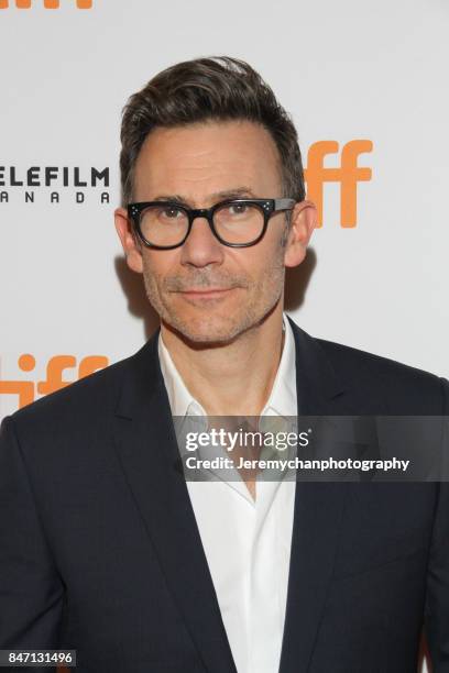 Director Michel Hazanavicius attends the "Redoubtable" Premiere held at The Elgin during the 2017 Toronto International Film Festival on September...