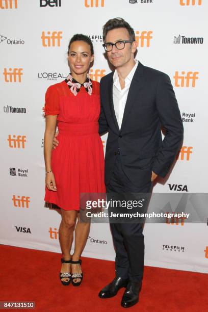 Actor Berenice Bejo and director Michel Hazanavicius attend the "Redoubtable" Premiere held at The Elgin during the 2017 Toronto International Film...