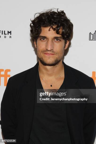 Actor Louis Garrel attends the "Redoubtable" Premiere held at The Elgin during the 2017 Toronto International Film Festival on September 14, 2017 in...