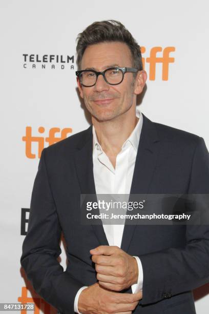 Director Michel Hazanavicius attends the "Redoubtable" Premiere held at The Elgin during the 2017 Toronto International Film Festival on September...