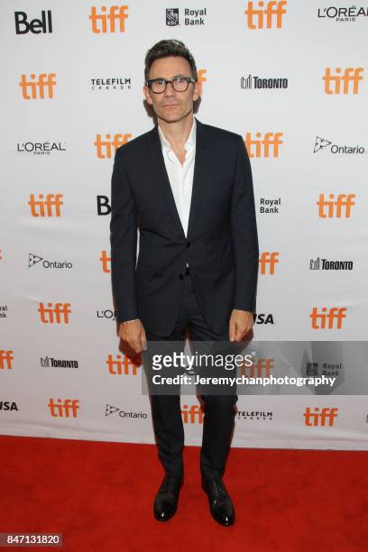 Director Michel Hazanavicius attends the "Redoubtable" Premiere held at The Elgin during the 2017 Toronto International Film Festival on September...