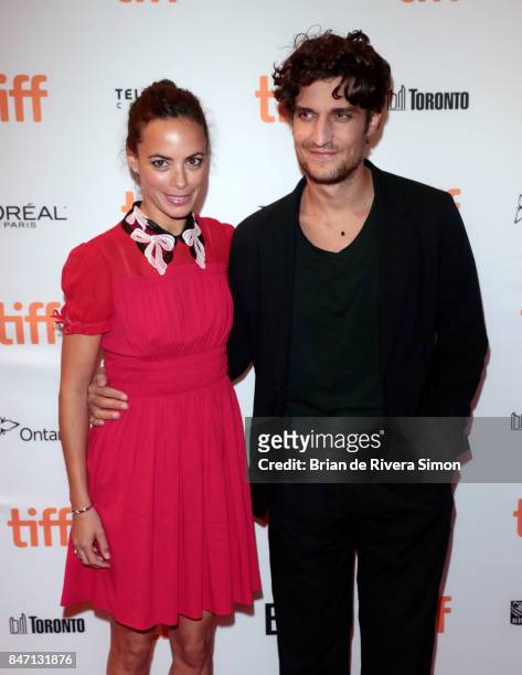 Actors Berenice Bejo and Louis Garrel attend the 'Redoubtable' premiere during the 2017 Toronto International Film Festival at The Elgin on September...