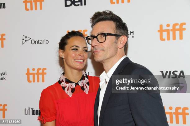 Actor Berenice Bejo and director Michel Hazanavicius attend the "Redoubtable" Premiere held at The Elgin during the 2017 Toronto International Film...