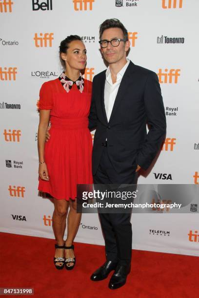 Actor Berenice Bejo and director Michel Hazanavicius attend the "Redoubtable" Premiere held at The Elgin during the 2017 Toronto International Film...