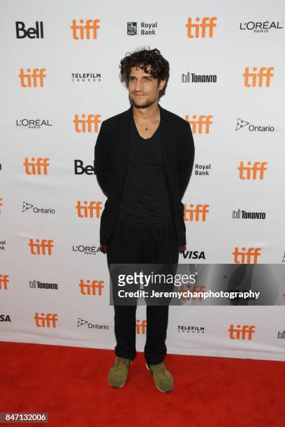 Actor Louis Garrel attends the "Redoubtable" Premiere held at The Elgin during the 2017 Toronto International Film Festival on September 14, 2017 in...