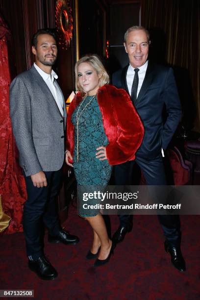 Actress Marilou Berry and Head of sales and Marketing Europe of Brand Cadieux, Tony Gomez attend the Reopening of the Hotel Barriere Le Fouquet's...