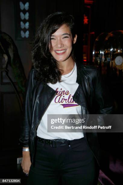 Actress Melanie Doutey attends the Reopening of the Hotel Barriere Le Fouquet's Paris, decorated by Jacques Garcia, at Hotel Barriere Le Fouquet's...