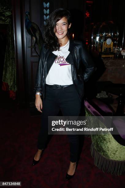 Actress Melanie Doutey attends the Reopening of the Hotel Barriere Le Fouquet's Paris, decorated by Jacques Garcia, at Hotel Barriere Le Fouquet's...