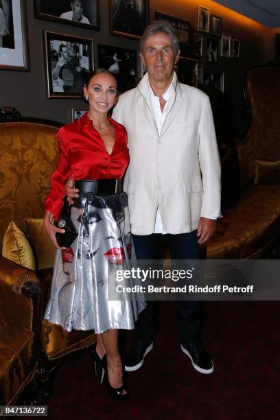 Dancer Alexandra Cardinale and her companion CEO of Hotel Barriere Dominique Desseigne attend the Reopening of the Hotel Barriere Le Fouquet's Paris,...