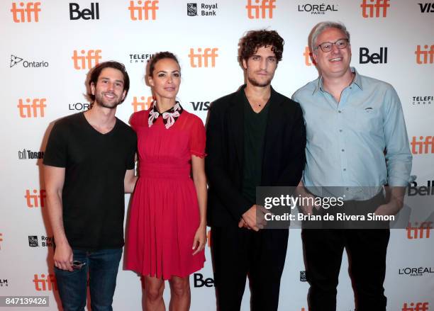 Actors Berenice Bejo and Louis Garrel attend the 'Redoubtable' premiere during the 2017 Toronto International Film Festival at The Elgin on September...