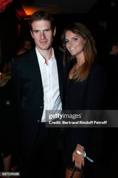 Alexandre Desseigne and guest attend the Reopening of the Hotel Barriere Le Fouquet's Paris, decorated by Jacques Garcia, at Hotel Barriere Le...