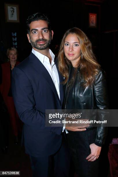 Fahad Hariri and his wife Maya Hariri attend the Reopening of the Hotel Barriere Le Fouquet's Paris, decorated by Jacques Garcia, at Hotel Barriere...