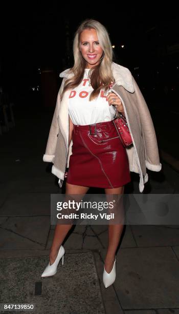 Naomi Isted attends the exclusive New Look and British Fashion Council party launching London Fashion Week September 2017 at The Store Studios on...