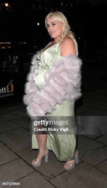 Felicity Hayward attends the exclusive New Look and British Fashion Council party launching London Fashion Week September 2017 at The Store Studios...