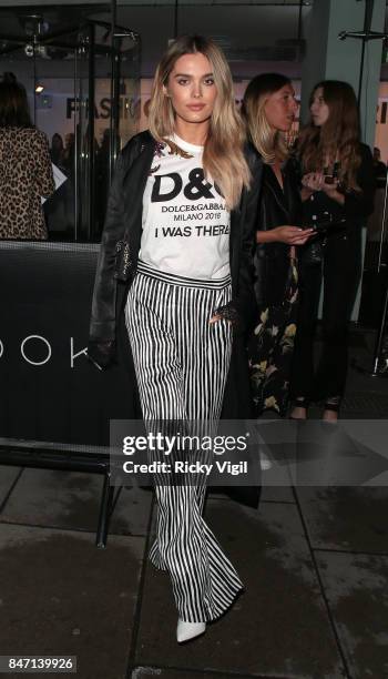 Chloe Lloyd attends the exclusive New Look and British Fashion Council party launching London Fashion Week September 2017 at The Store Studios on...