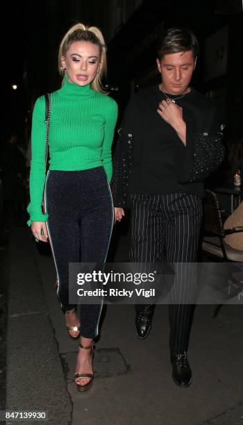 Georgia Toffolo attends as Wolf & Badger celebrate independent talent during London Fashion Week September 2017 on September 14, 2017 in London,...