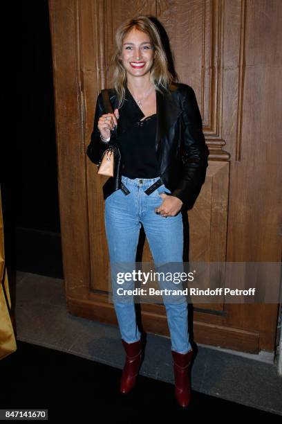 Actress Pauline Lefevre attends the Reopening of the Hotel Barriere Le Fouquet's Paris, decorated by Jacques Garcia, at Hotel Barriere Le Fouquet's...