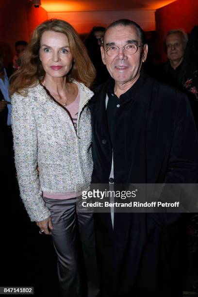 Cyrielle Clair and Michel Corbiere attend the Reopening of the Hotel Barriere Le Fouquet's Paris, decorated by Jacques Garcia, at Hotel Barriere Le...
