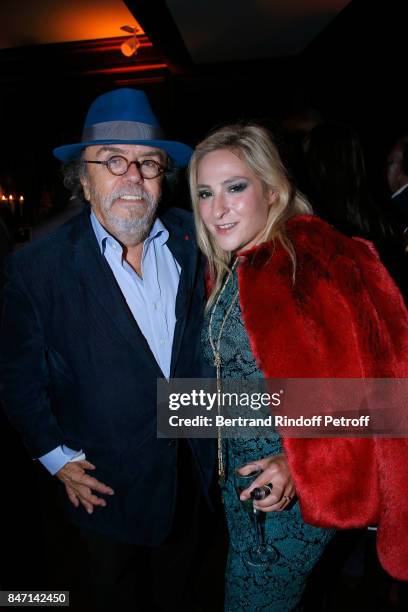 Jean-Michel Ribes and Marilou Berry attend the Reopening of the Hotel Barriere Le Fouquet's Paris, decorated by Jacques Garcia, at Hotel Barriere Le...