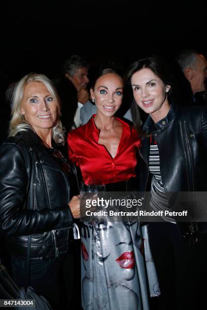 Marie Sara, Alexandra Cardinale and Caroline Barclay attend the Reopening of the Hotel Barriere Le Fouquet's Paris, decorated by Jacques Garcia, at...
