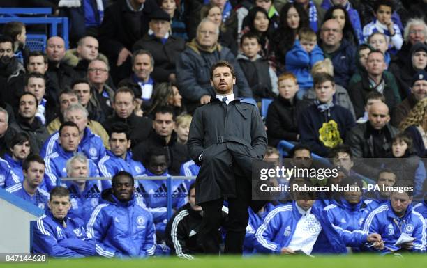 Chelsea manager Andre Villas-Boas gestures in frustration on the touchline