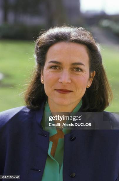 Minister of Health Michele Barzach on March 26, 1986 in Paris, France.