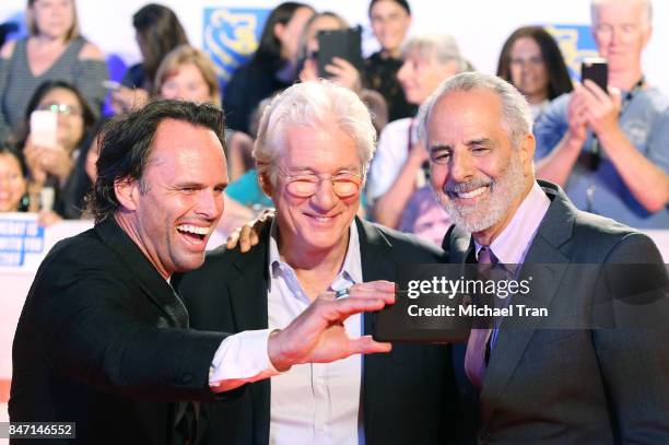 Walton Goggins, Richard Gere and Jon Avnet arrive to the "Three Christs" premiere - 2017 TIFF - Premieres, Photo Calls and Press Conferences held on...