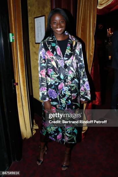 Actress Karidja Toure attends the Reopening of the Hotel Barriere Le Fouquet's Paris, decorated by Jacques Garcia, at Hotel Barriere Le Fouquet's...